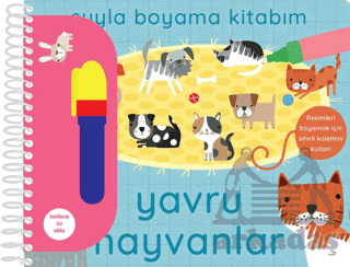 Suyla Boyama Kitabım – Yavru Hayvanlar - İndigo Çocuk
