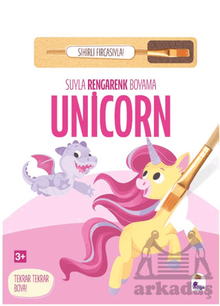 Suyla Rengarenk Boyama – Unicorn (Sihirli Fırçasıyla) - İndigo Çocuk