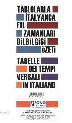 Tablolarla İtalyanca Fill Zamanları Dilbilgisi Özeti - 1