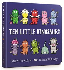 Ten Little Dinosaurs (board book) - Orchard Books