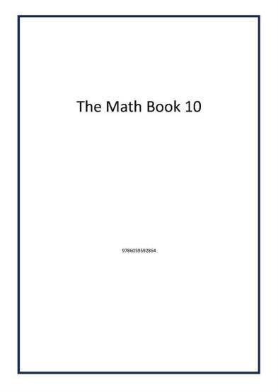 The Math Book 10 - Ted Yayınları