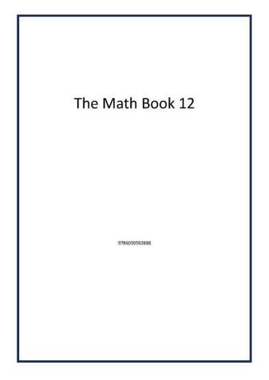 The Math Book 12 - 1