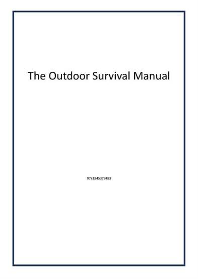 The Outdoor Survival Manual - Publisher
