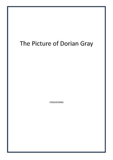 The Picture of Dorian Gray - 1