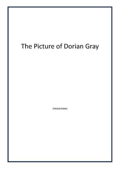 The Picture of Dorian Gray - Publisher