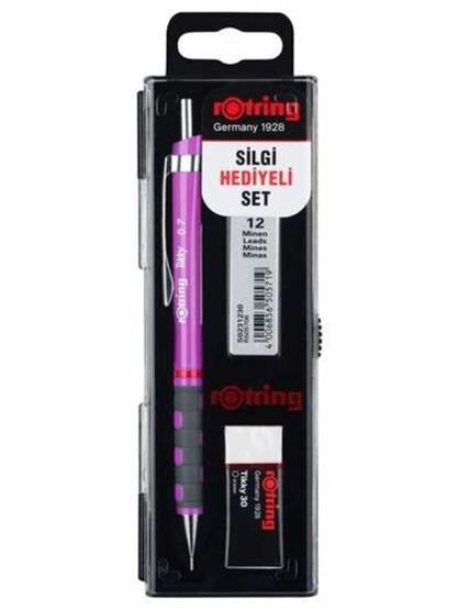 Tıkky Min Silgi 3Lü Okul Seti- 0.7 Lila
 - 1