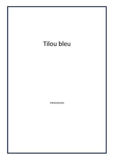 Tilou bleu - 1