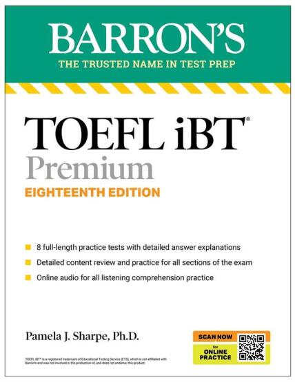 TOEFL iBT Premium - Barron's Test Prep - Barron's