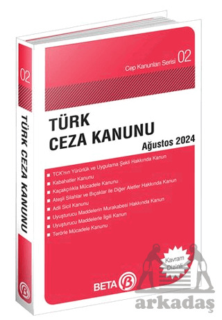 Türk Ceza Kanunu - Ağustos 2024 - Beta Yayınevi