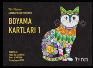 Türk Süsleme Sanatlarından Motiflerle Boyama Kartları 1 - Nito Kitap
