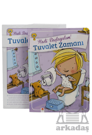 Tuvalet Zamanı - Kızlar İçin Tuvalet Eğitimi Kitabı - Uçan Fil Yayınları