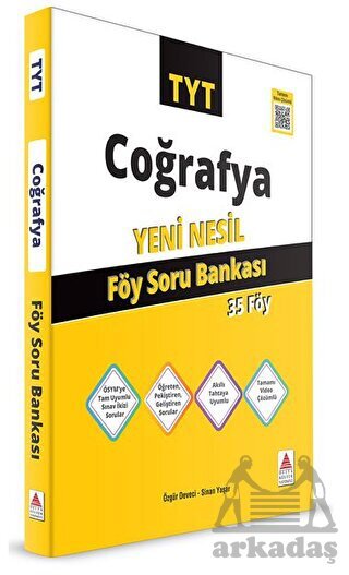 TYT Coğrafya Yeni Nesil Föy Soru Bankası - Delta Kültür Yayınevi