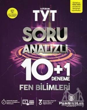 TYT Fen Bilimleri Soru Analizi 10+1 Deneme - Puan Akademi
