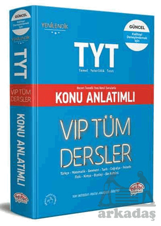 Tyt Tüm Dersler Konu Anlatımlı Kırmızı Kitap - Editör Yayınevi