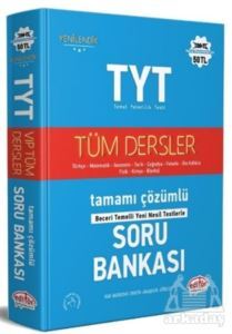 TYT Tüm Dersler Tamamı Çözümlü Soru Bankası - Editör Yayınevi