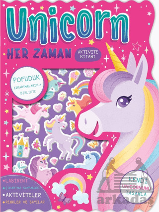 Unicorn Her Zaman - Çıkartmalı Aktivite Kitabı - İndigo Çocuk