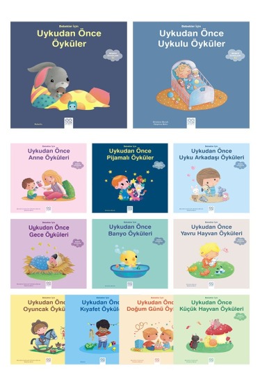 Uykudan Önce Öyküler Seti - Bebekler İçin Uykudan Önce Öyküler, Bebekler İçin Uykudan Önce Uykulu Öyküler, Bebekler İçin Uykudan Önce Anne Öyküleri, Bebekler İçin Uykudan Önce Pijamalı Öyküler, Bebekler İçin Uyku Arkadaşı Öyküleri, Bebekler İçin Gece - 1001 Çiçek Kitaplar