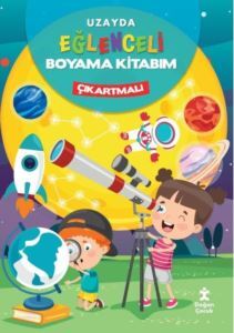 Uzayda Eğlenceli Boyama Kitabım - Çıkartmalı - 1