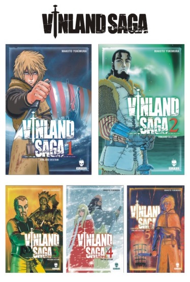 Vinland Saga - Vinland Destanı 1-2-3-4-5 Manga Seti - Kurukafa Yayınevi