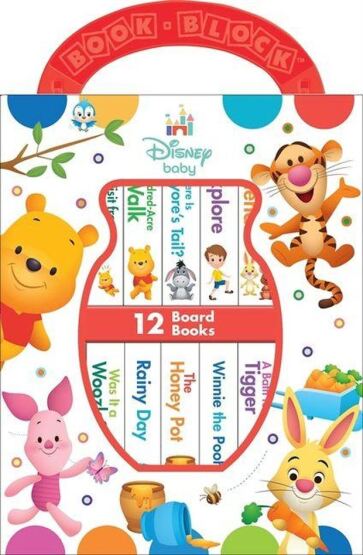 Disney Baby Winnie The Pooh: My First Library (12 Board Book Set) - 1
