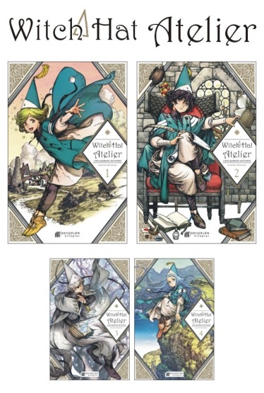 Witch Hat Atelier - Cadı Şapkası Atölyesi 1-2-3-4 Manga Seti - Akılçelen Kitaplar