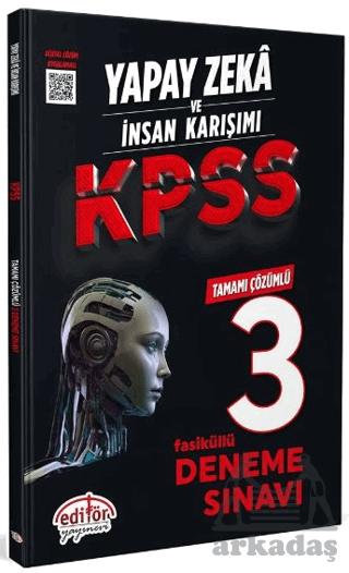 Yapay Zeka Ve İnsan Karışımı KPSS Tamamı Çözümlü 3 Fasikül Deneme - 1