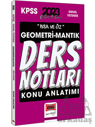 Yargı Yayınları 2023 KPSS Kısa Ve Öz Geometri Ve Sayısal Mantık Konu Anlatımı Ders Notları - 1