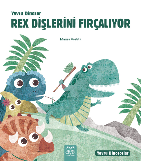 Yavru Dinozor Rex Dişlerini Fırçalıyor - 1